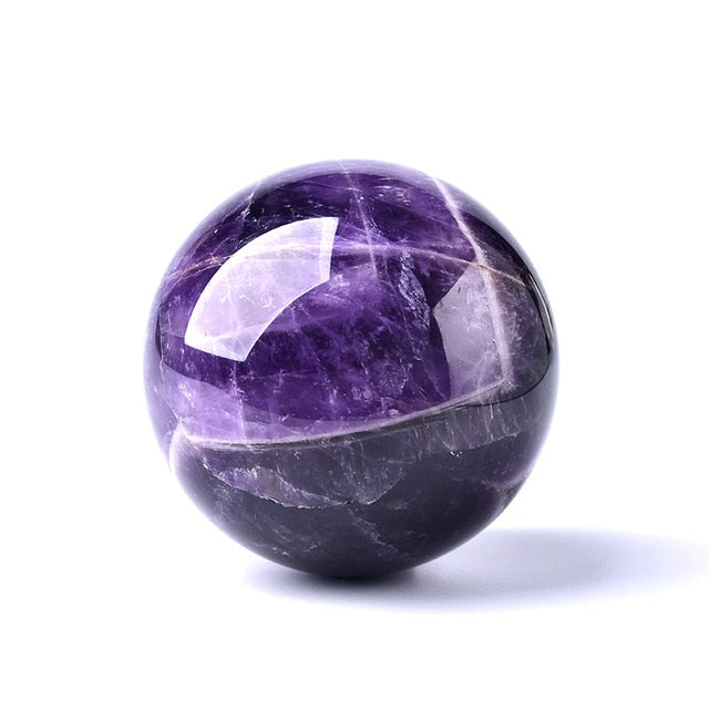 1PC Natural Dream Amethyst Ball Polished Globe Massaging Ball Reiki He –  Soul Cre8tive