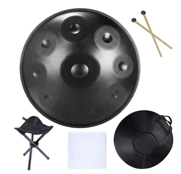 9/10/12/14 Tone Handpan Drum 22 Inches 432hz,440hz D Minor Steel Tongue Drum Yoga Meditation  Music Drums Percussion Instruments