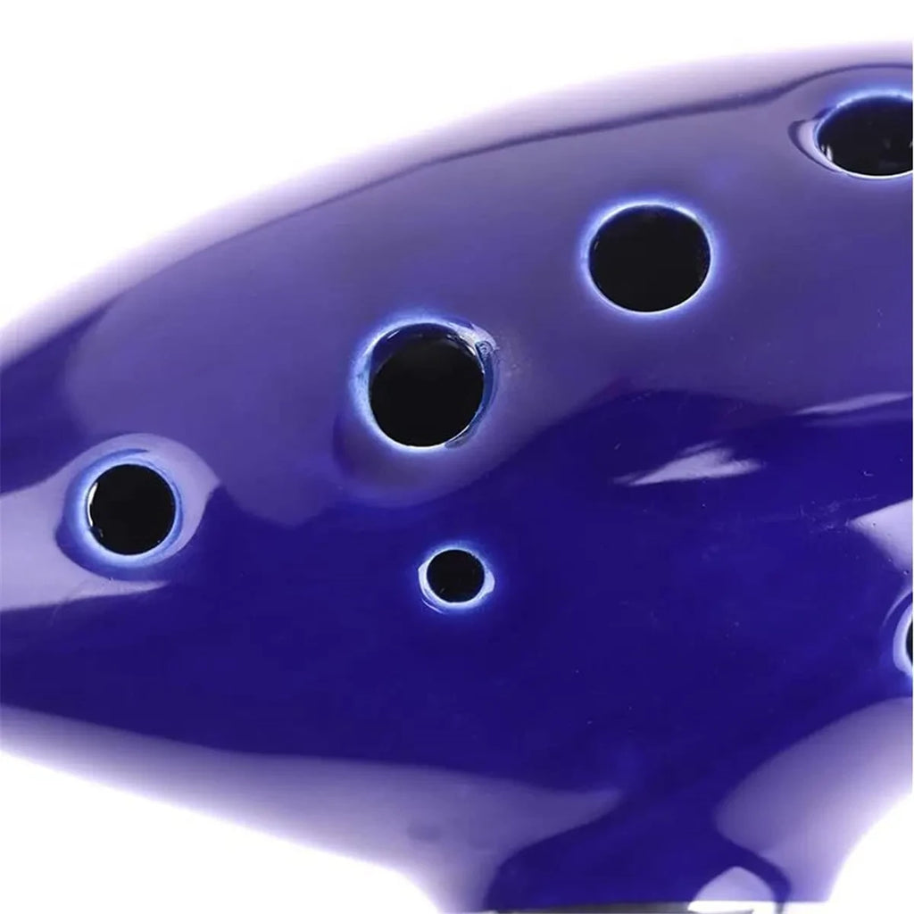 12 Tones Alto Ceramic Ocarina with Song Book