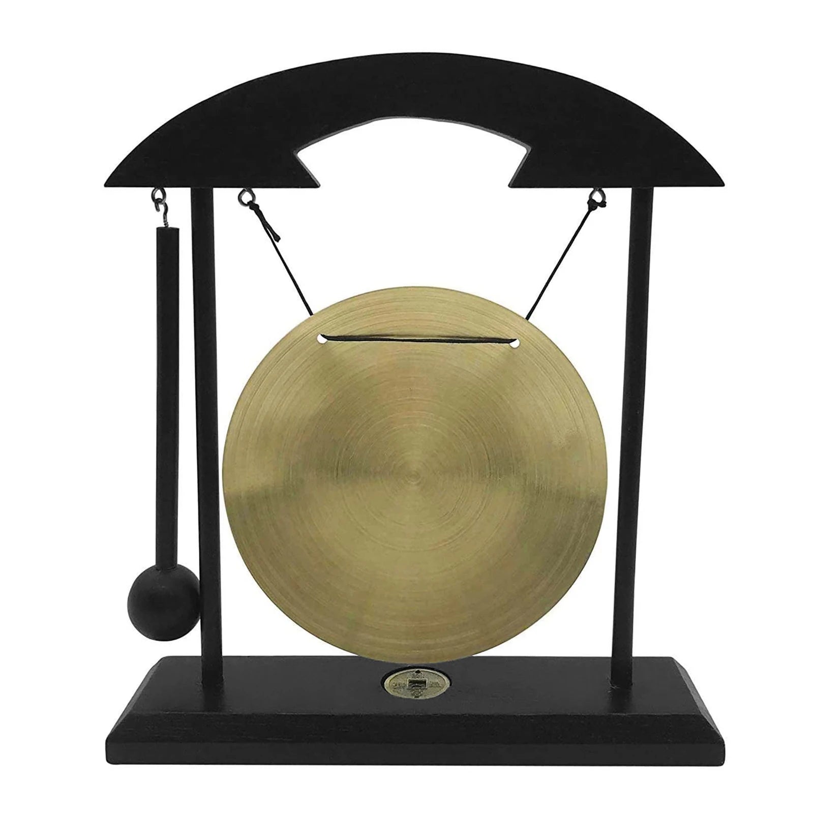 Mini Desktop Gong Table Wind Chime Percussion Instrument Cymbals Gongs with Mallet for Home Decor Housewarm Gift carillon à vent