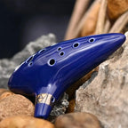 12 Tones Alto Ceramic Ocarina with Song Book
