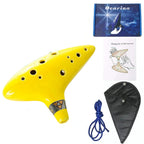 12 Tones Alto Ceramic Ocarina with Song Book