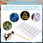 8Pcs Tuning Fork Set 256-512HZ Steel Tuning Fork Set For Healing Chakra Sound Therapy Keep Body Mind Spirit Harmony Medical Tool