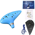 12 Tones Alto Ceramic Ocarina with Song Book
