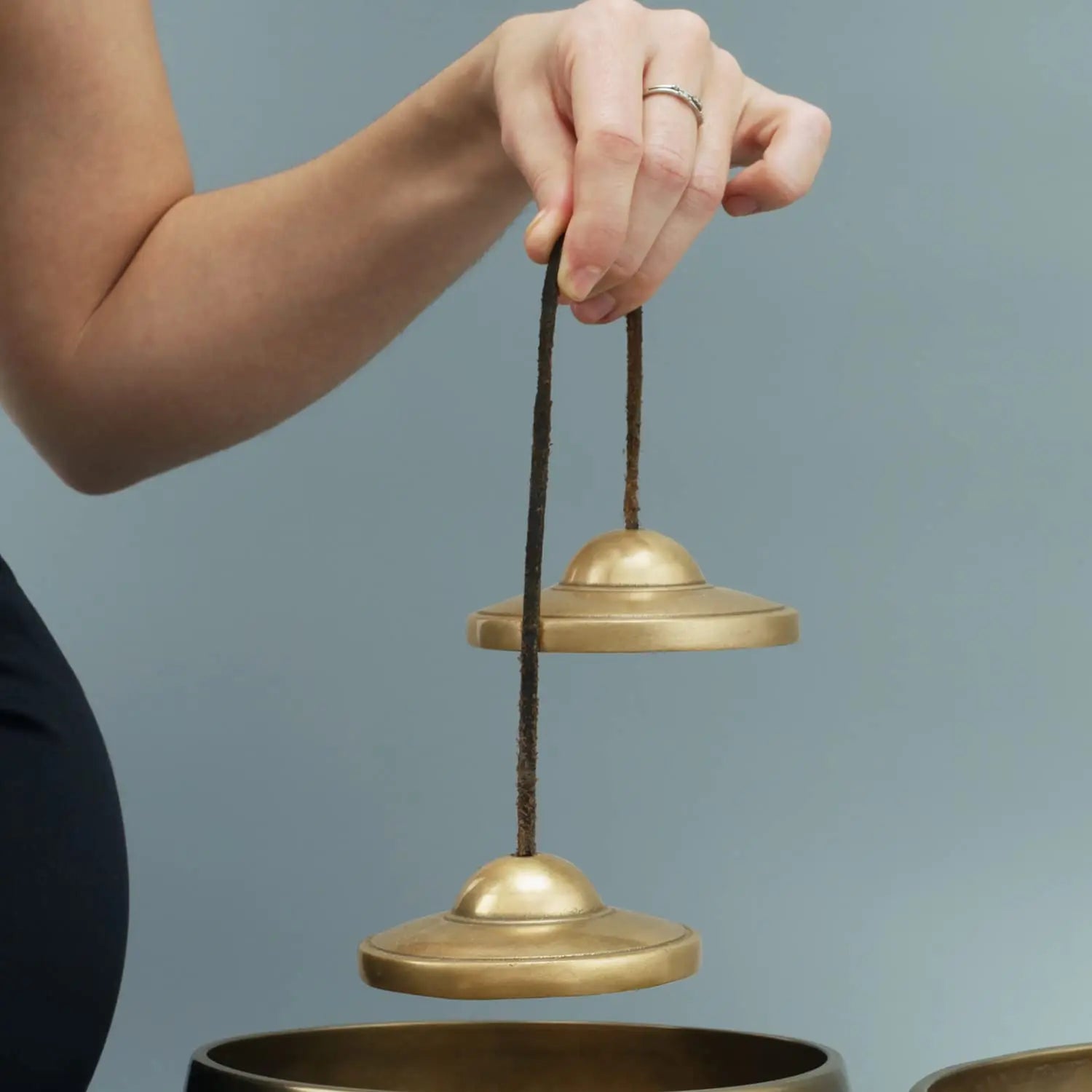 Tibetan Tingsha Cymbals 2pcs, Meditation Brass Chime Bells for Spiritual Healing Mindfulness, Yoga Buddhist