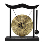 Mini Desktop Gong Table Wind Chime Percussion Instrument Cymbals Gongs with Mallet for Home Decor Housewarm Gift carillon à vent
