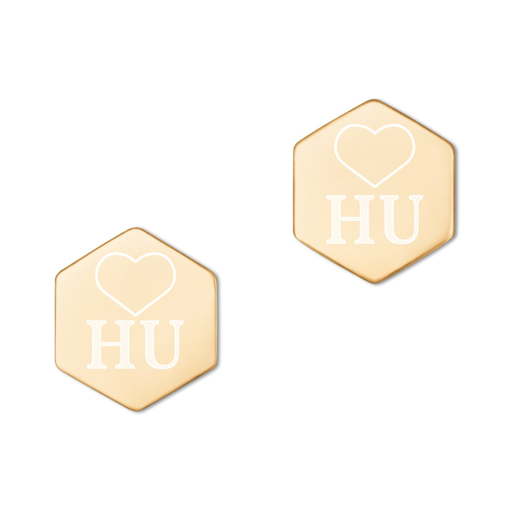 HU The Sound of Soul | Sterling Silver Stud Earrings