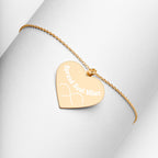 Spread Infinite Soul Vibez | Engraved Silver Heart Necklace
