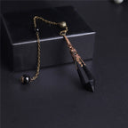 1PC High Quality Natural Stone Lapis Lazuli Facet Reiki Pendulum for Dowsing Pendants Healing Pendule Chakra Crystal Jewelry