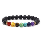 7 Chakra Natural/Rainbow Stone tree of life Pendant Necklace  bracelet for Women Men long chain statement suit Jewelry Gift
