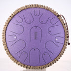 Ceremonial Steel Tongue Drum 13 inch 15 tone Drum Handheld Tank Drum Percussion Instrument Yoga Meditation Beginner Music Lovers Gift