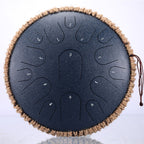 Ceremonial Steel Tongue Drum 13 inch 15 tone Drum Handheld Tank Drum Percussion Instrument Yoga Meditation Beginner Music Lovers Gift