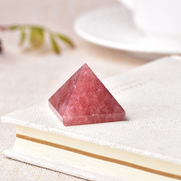 Natural Crystal Pyramid Fluorite Quartz Healing Stone Chakra Reiki Crystal Point Energy Home Decor Handmade Crafts Of Gem Stone