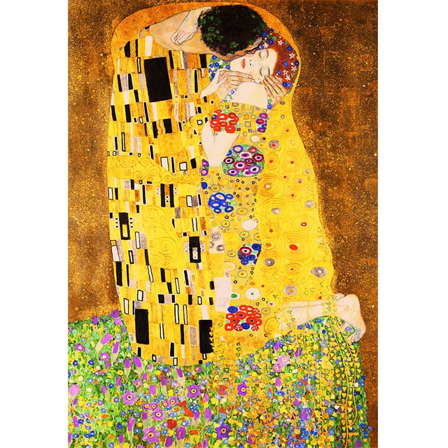 Tree of life Gustav Klimt Landscape Wall Art Canvas Scandinavian Poster Print Modern Wall Art Picture for Living Room