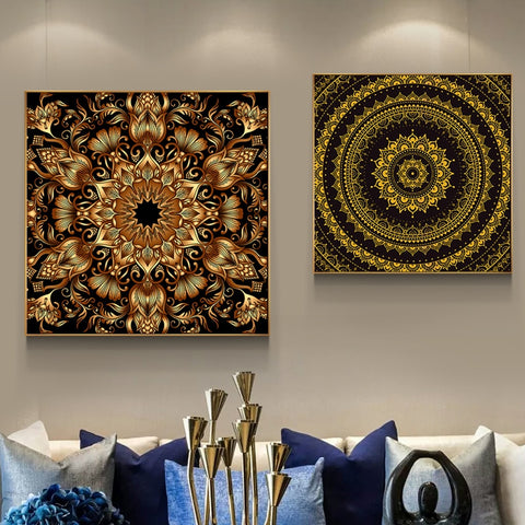 Tibet Thangka Buddha Spiritual Abstract HD Canvas Painting Posters And Prints Unique Home Decor Wall Art For Living Room ZY052