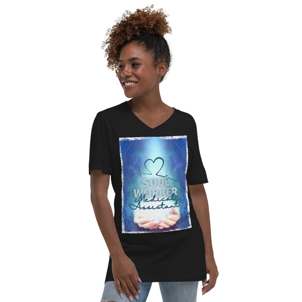 Soul Worker (Medical Assistant edition) | Unisex Short Sleeve V-Neck T-Shirt