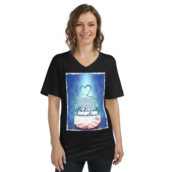 Soul Worker (Medical Assistant edition) | Unisex Short Sleeve V-Neck T-Shirt