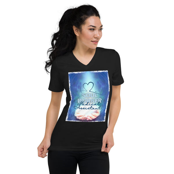 Soul Worker (Medical Assistant edition) | Unisex Short Sleeve V-Neck T-Shirt